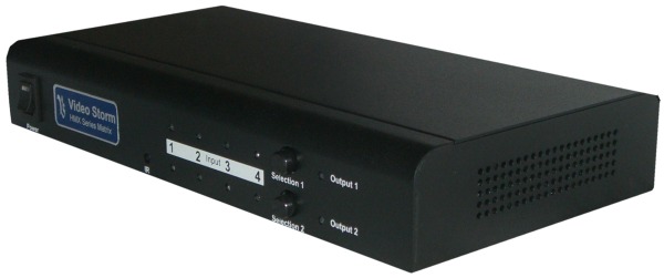 HMX42: 4x2 HDMI matrix switch with discrete digital audio